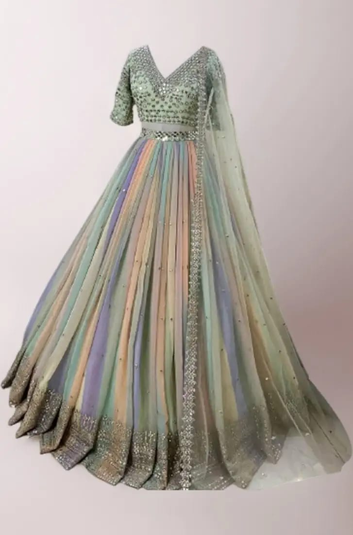 Multicolor Lehenga choli